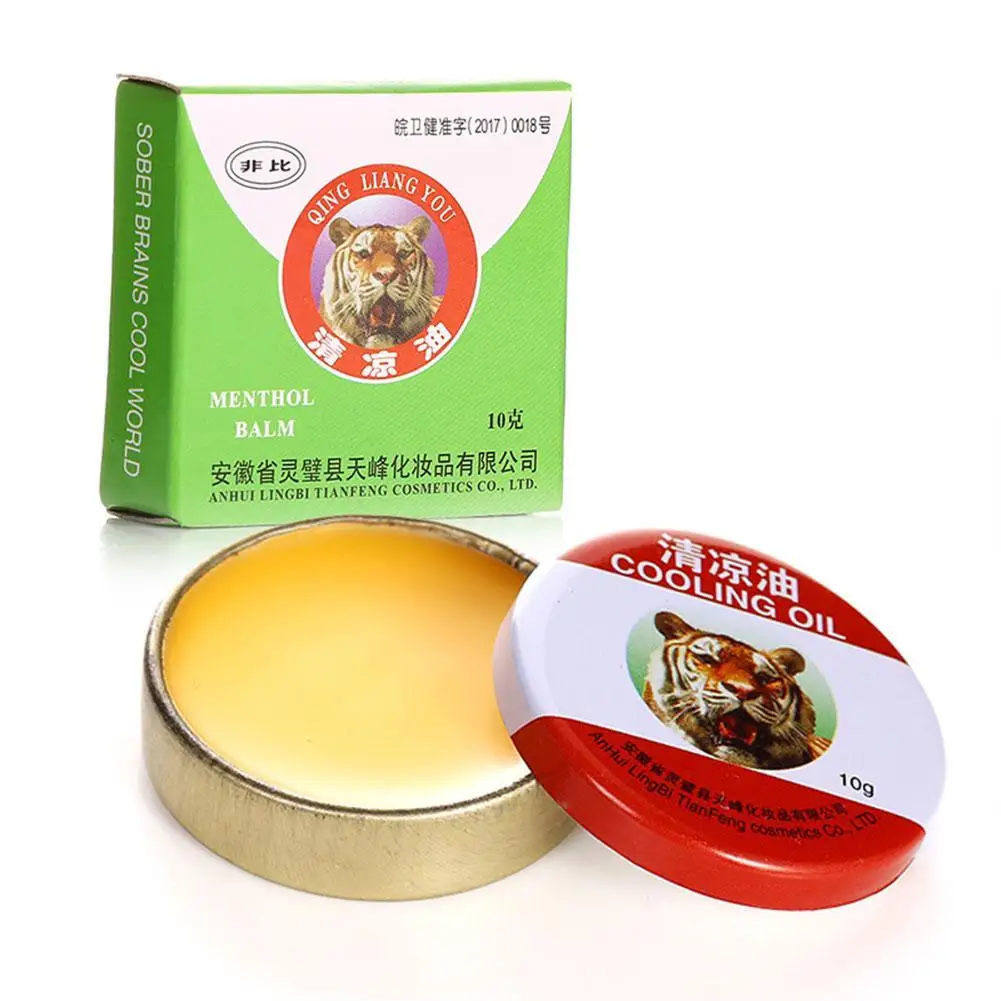

10G Original Red Tiger Balm Mint Cooling Oil Muscle Aches Pain Anti-Itching Rub Cream Headache Ointment Relief V4O0