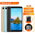 Оригинальный мобильный телефон Blackview A20, 5,5 дюйма, 1 Гб + 8 Гб, четырёхъядерный процессор MTK6580M, Android GO 18:9, полный экран, две SIM-карты, модный тонкий для смартфона