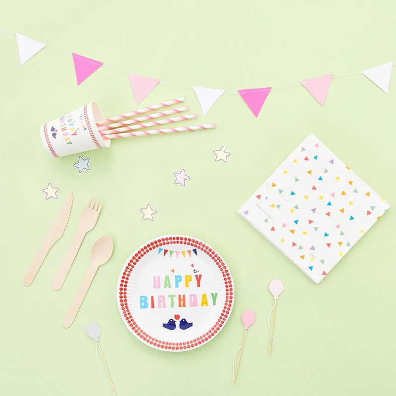 Riscawin 10 шт. одноразовая посуда на день рождения искусственные соломенные столовые