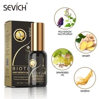 sevich 30ml biotin fast growth essential oil hair care serum prevent hair loss treatment effective germinal repair growth produc