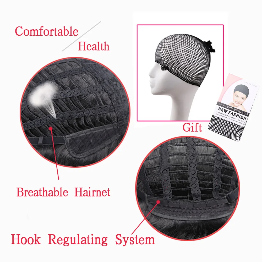 

Amir Short Curly Wigs Synthetic Hair Female Haircut Puffy Bug Brown Sliver Grey Wigs For Black Women Heat Resistant Fake Hair