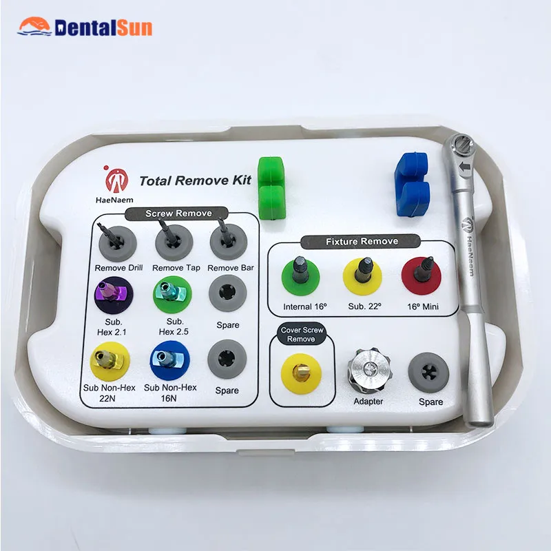 CE FDA HN Набор для интраментации зубного импланта и удаления винтов (полный