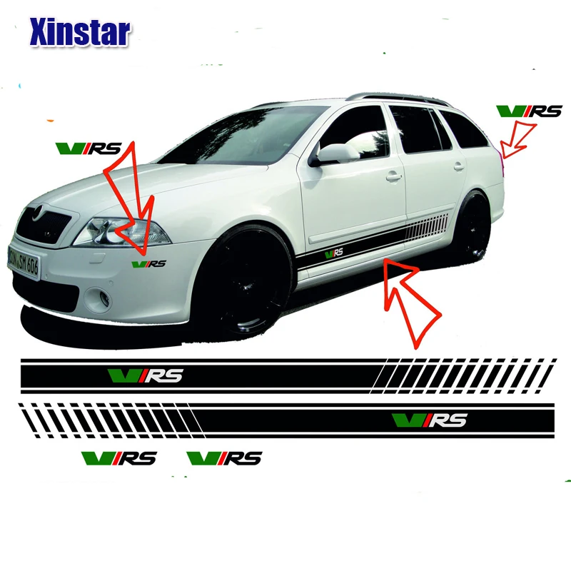 Наклейка для кузова автомобиля KK 2 шт. наклейка на заднюю часть VK VW Skoda Fabia Octavia MK2