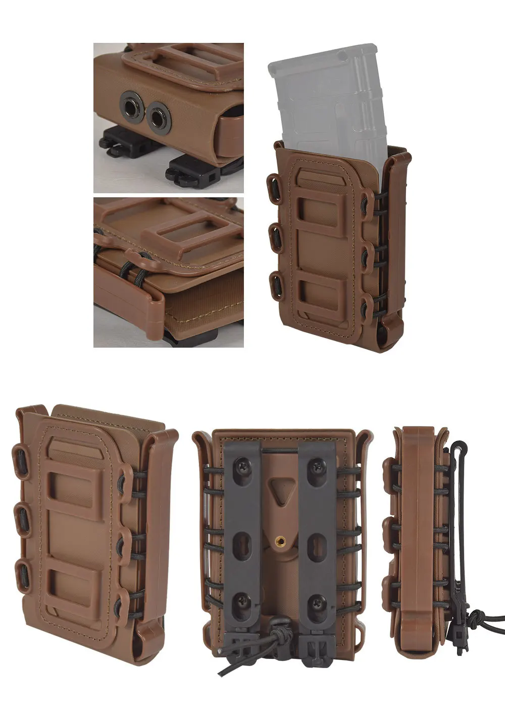 SINAIRSOFT 7,62 мм Molle военный тактический подсумок для журналов, Модульная винтовка, быстрый подсумок, крепление на ремень для страйкбола SA0126