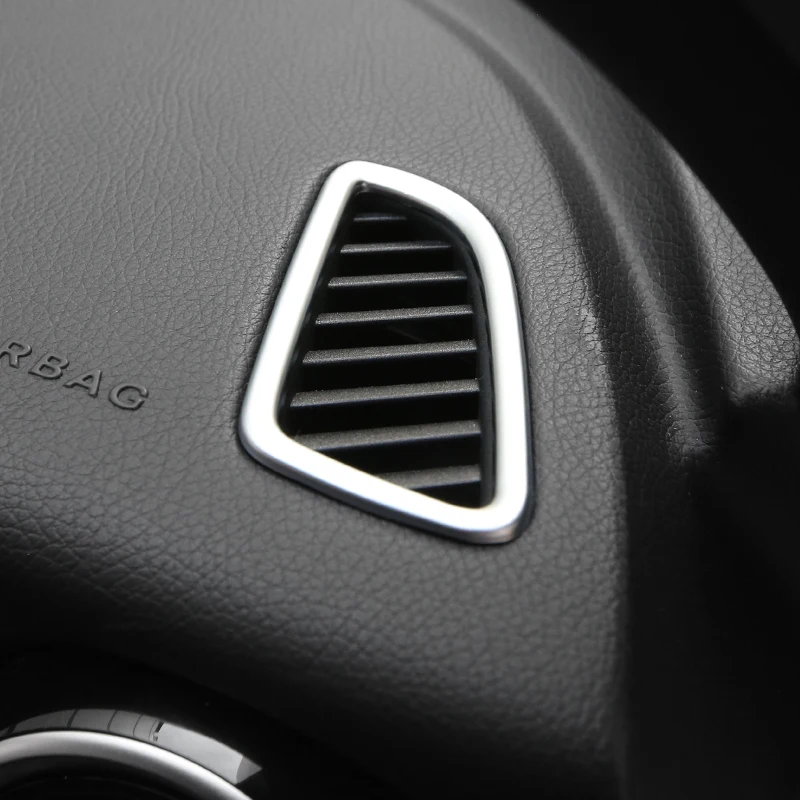 

For Mercedes Benz GLC 2016-2018 Stainless steel Car air conditioner Outlet decoration panel cover trim auto accessories styling