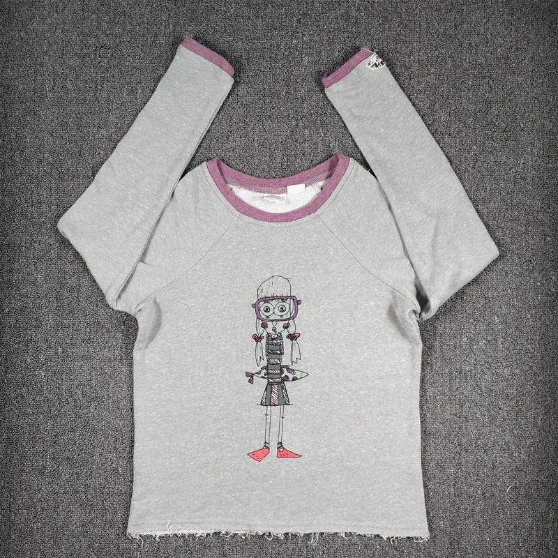 Толстовка с забавным принтом для девочек размер США 10 лет | Мать и ребенок