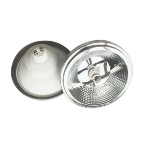 Затемнения светодиодный AR111 лампа отражатель чашки, 12 Вт, 15 Вт, G53 GU10 светодиодный QR111 ES111 Светодиодный прожектор AC85-265V