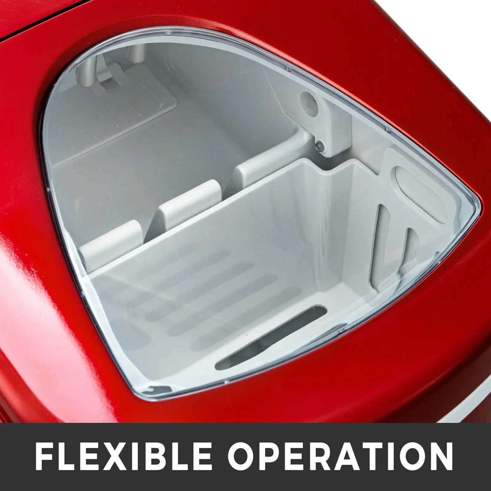 26 фунтов красный формователь кубиков льда автоматическая машина корпус из