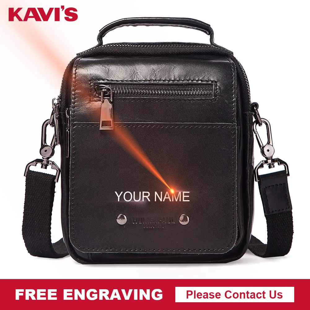 

Real Cow Leather Men Messenger Bags Name Engraving Business Casual Crossbody Leather Male Shoulder Bag Large Capacity Sling Sac