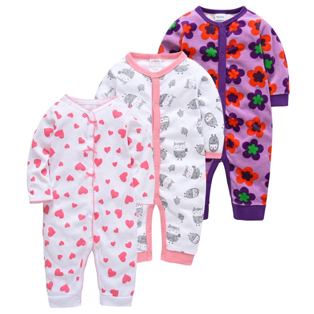 

Honeyzone Ropa De Bebe Recien Nacido Newborn Baby Romper Autumn Infant Girl Clothes Set Flower Print Overalls 0-12M Jumpsuit