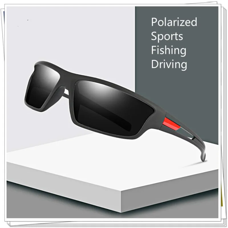 

Polarized Sunglasses Men Women Sports Driving Goggles Sun Glasses UV400 Anti-Glare Male Sunglasses with Case