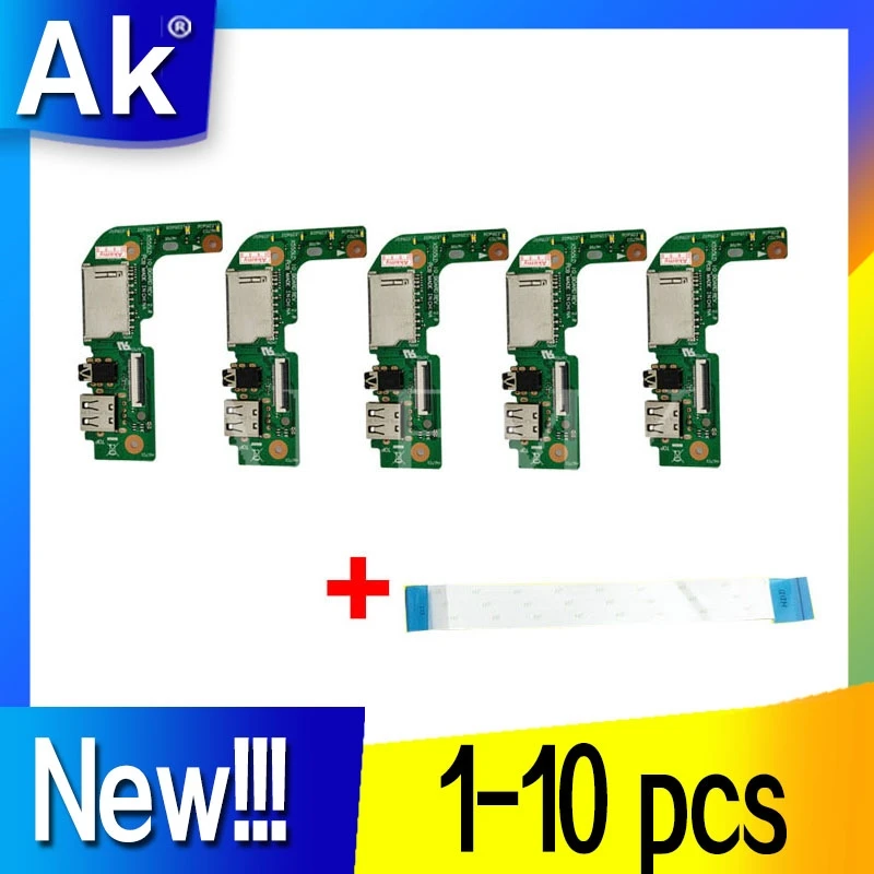 1 10 шт. Новинка! Для For Asus X555 X555L X555LD X555LD_IO USB аудио кард ридер плата REV: 2 0 MB 100%