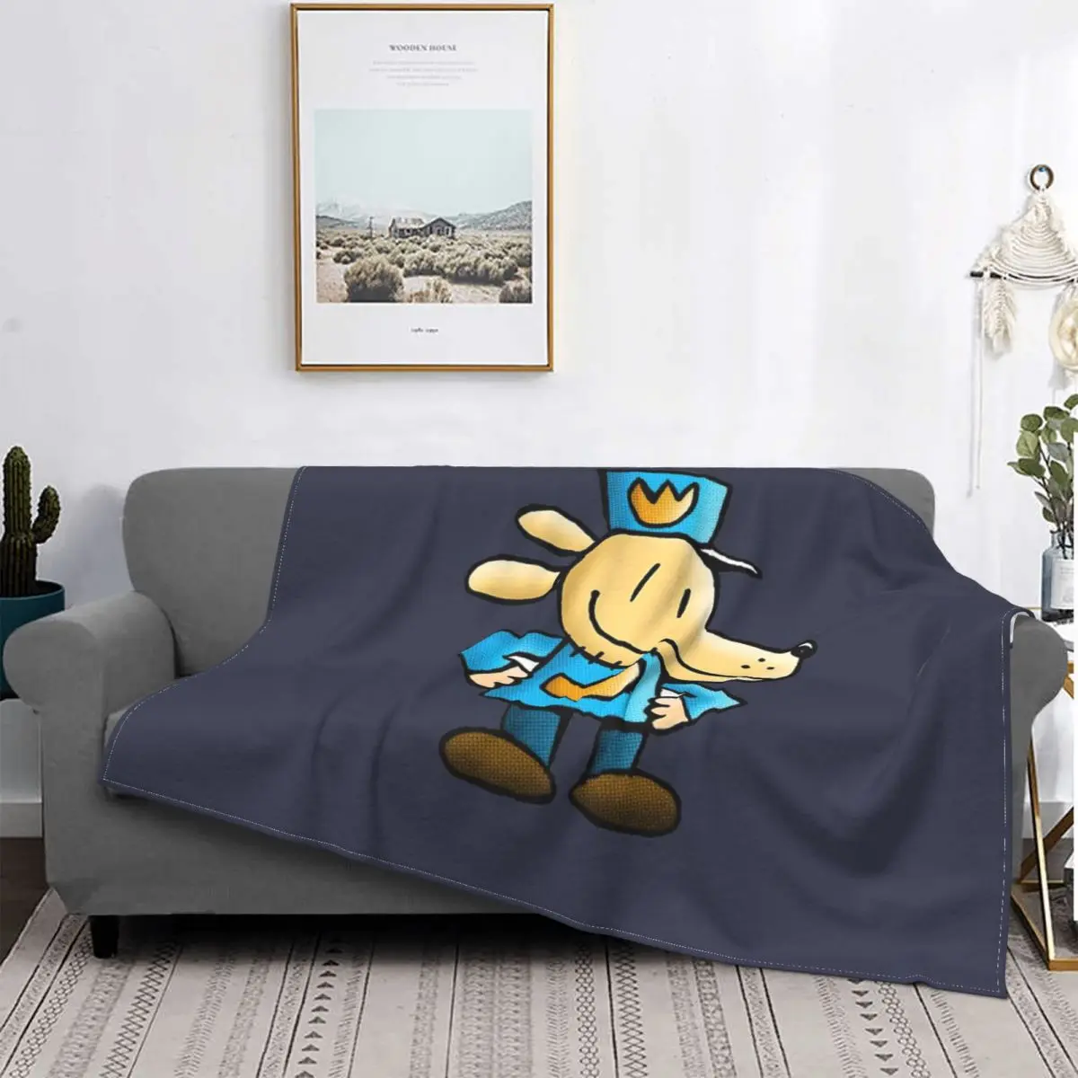 

Dogmenn-colcha a cuadros para cama, manta de pícnic, 150