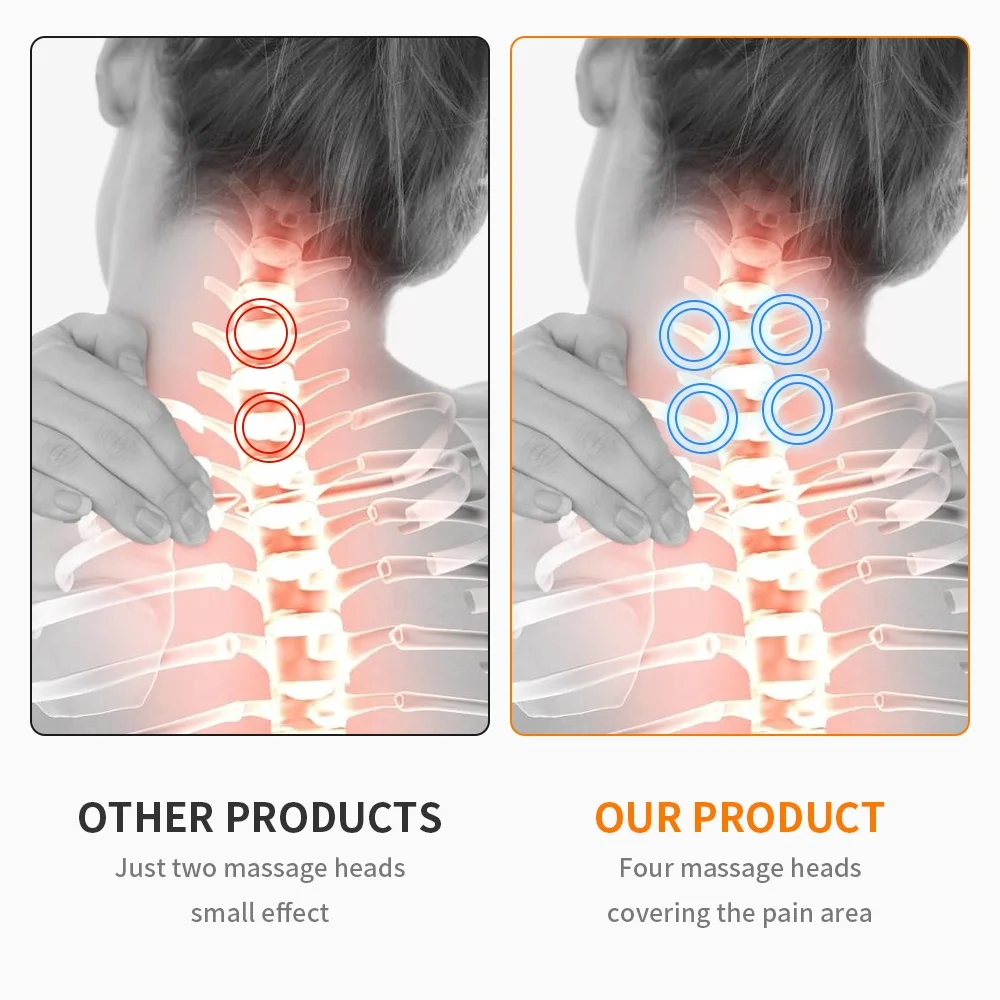 Электроды для массажа шеи и плеч с подогревом|Шея массажный инструмент| |