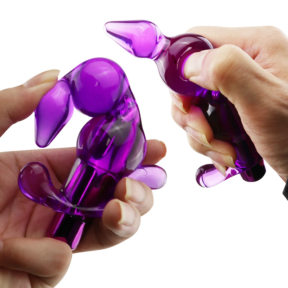 Анальная пробка вибратор с 3 шариками для массажа простаты Стимулятор точки G