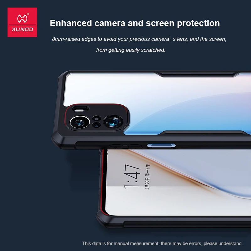 For Xiaomi Poco F3 F3 GT Case,Xundd Case For Redmi K40 K50 Pro,Shockproof Transparent Bumper Airbags Protective Soft Cover