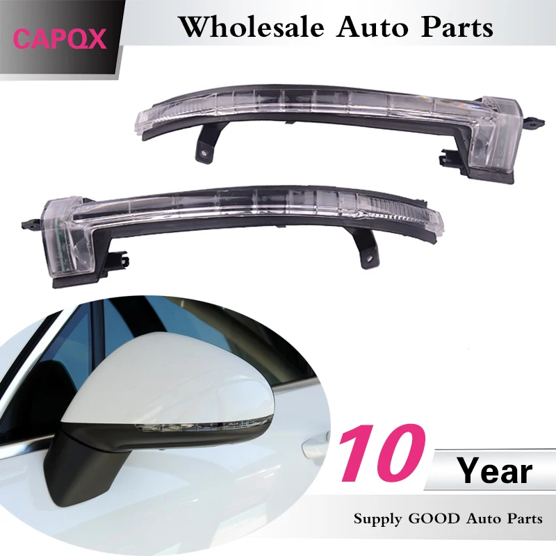 CAPQX 2PCS Rear View Mirror LED Indicator Blink Light Lamp Polit Flasher 7P6 949 101 For VW Touareg 2012-2017 | Автомобили и