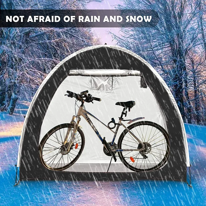 

Bike Tent Foldable Bike Storage Shed Waterproof Portable Bicycle Storage Cover Shelter with Window for Outdoor,Hiking