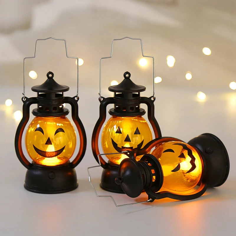 Pumpkin Skull LED Pony Lantern Halloween Decoration Prop Creative Holiday Bar Party Light Oil Lamp Atmosphere light | Дом и сад