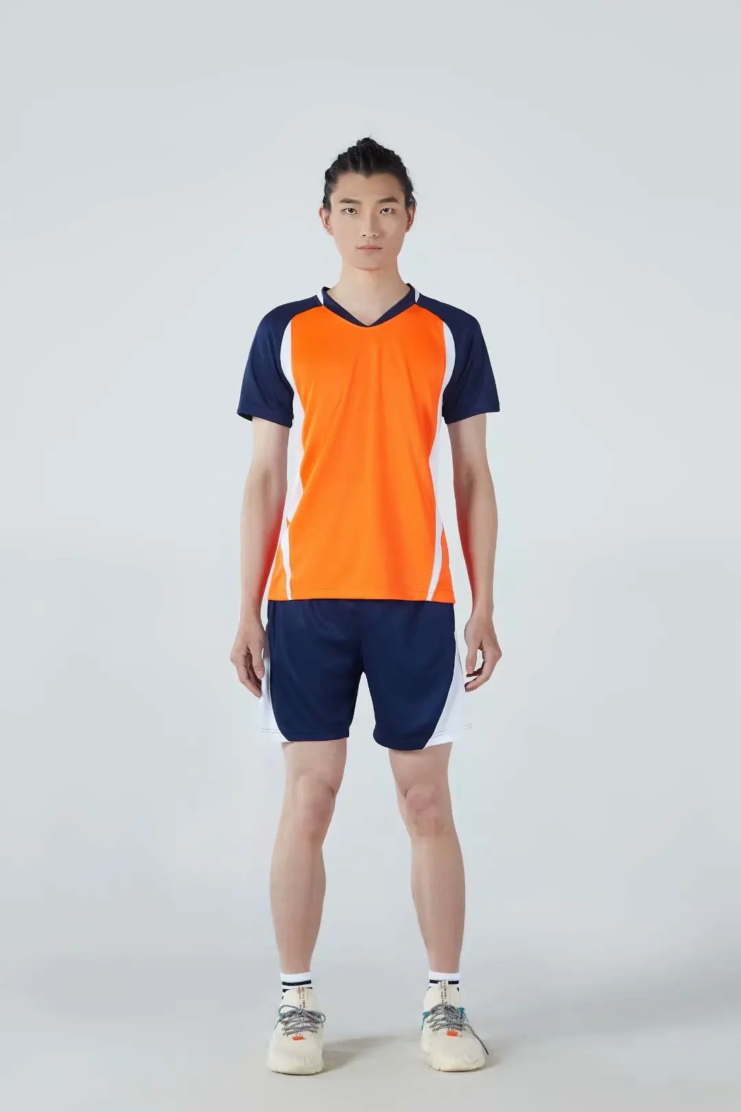 

High quality volleyball shirt men's suit uniform short sleeve shirt with Shorts Adult Men's badminton shirt tennis training