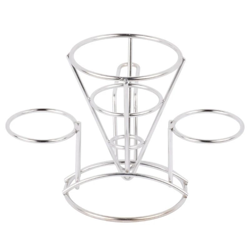 Чипс стенд холдер корзина металлическая для картофеля фри, миска для картофель фри, кухонная поддержка, ресторан, кофейня, столовые приборы.