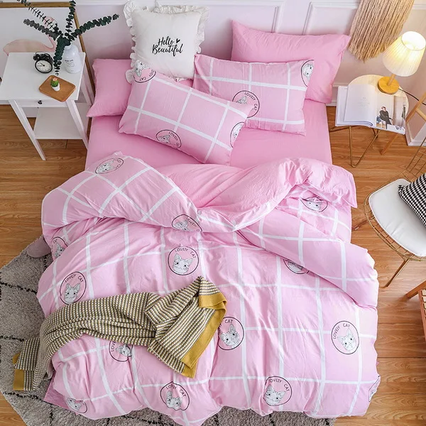 Style 20 Dreampatar модный мультфильм 1 шт. пододеяльник 1 шт. плоский лист 2 шт. наволочка домашний комфорт постельные принадлежности простые текстильные изделия BY216B - Цвет: Style 20