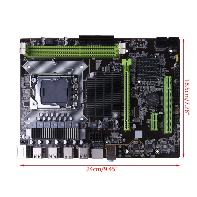 

X58 LGA 1366 Motherboard Support REG ECC Server Memory and Xeon Processor Motherboard