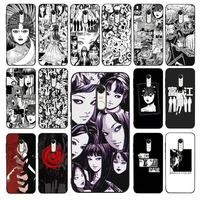 maiyaca junji ito tees horror cartoon phone case for redmi 5 6 7 8 9 a 5plus k20 4x 6 cover