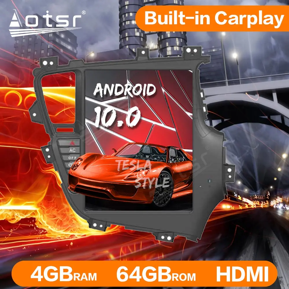 Автомагнитола Tesla в стиле Android 10 с GPS навигацией автостерео RHD для KIA Optima/KIA K5 2010 2013