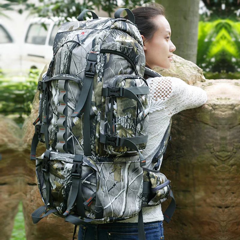 

Classic Tactical Backpack Male Camouflage Leaves Outdoor Hunting Large Capacity Backpack Hiking Fans Unisex Backpack