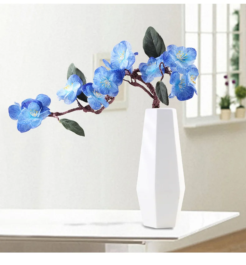 Новая декоративная ваза Ins маленькая свежая керамическая белая для