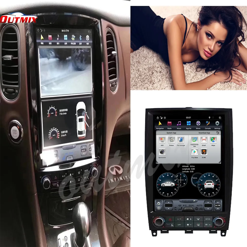 

Tesla 4+64gb Android PX6 For Infiniti QX50 EX25 EX35 EX30 EX37 2006-2015 Car multimedia Stereo player DSP CARPLAY Radio GPS Nav