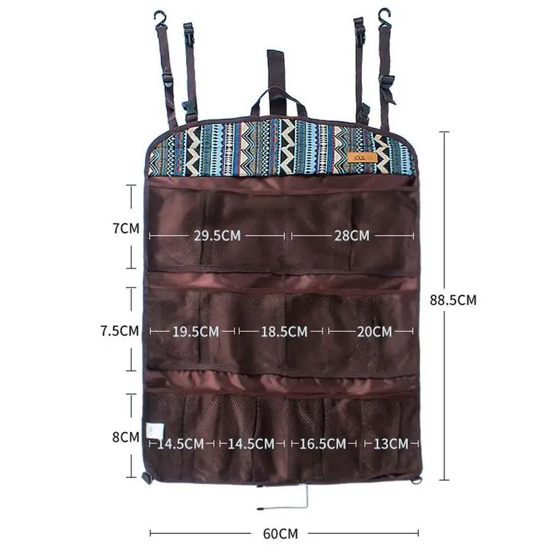

Outdoor hanging storage net bag travel camping tent storage household multifunctional wall hanging tool storage bag bag fol A9U9