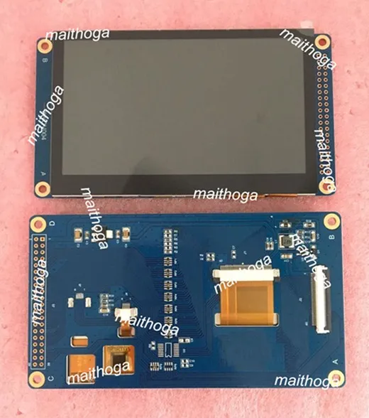 IPS 4 3 дюйма 40P HD TFT LCD емкостный сенсорный экран с адаптерной платой I2C GT9147 IC 24Bit TTL RGB