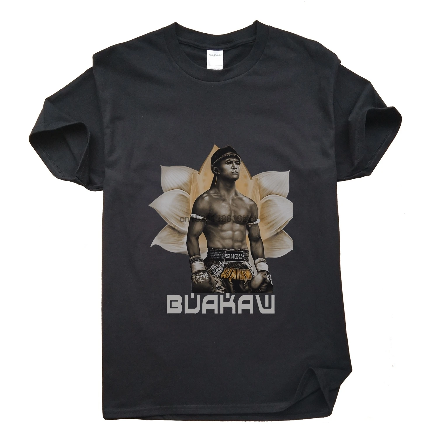 Лучший Тайланд Знаменитый боксер Buakaw впереди Лотос Смешные Короткие рукава