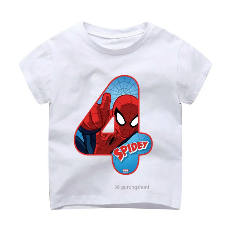 2021 горячие продажи с днем рождения подарок номер 2-9th Футболка мультяшными