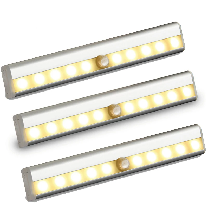 Светодиодная подсветка под шкаф движения Сенсор лампы освещения для Кухня