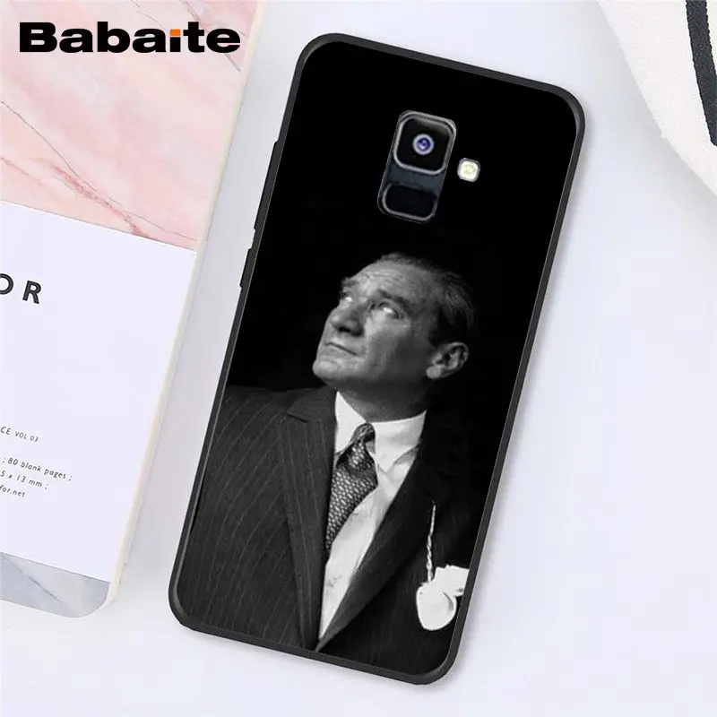 Babaite Turkey Mustafa Kemal Ataturk Phone Case For Samsung Galaxy A7 A50 A70 A8 A3 A6 A6Plus A8Plus A9