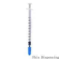 50setslot dispensing syringes 1cc 1ml plastic with tip talk blue cap