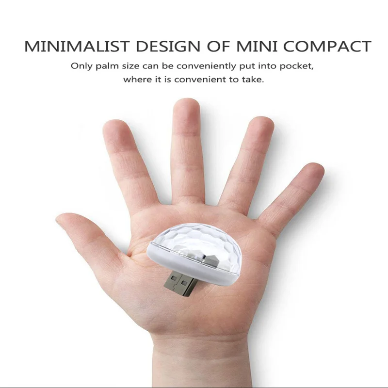 Портативный мульти Цвет USB СВЕТОДИОДНЫЙ светильник автомобиль атмосфера