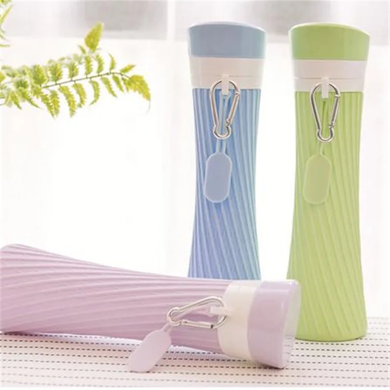 500 мл силиконовые складные спортивные кружки Новые Креативные наружные