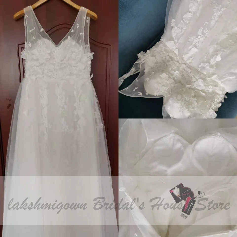 Lakshmigown, цветочное, бохо, свадебное платье, розовое,, элегантное, белое, тюль, свадебное платье, кружевное, сексуальное, принцесса, свадебное платье, Vestido Novia