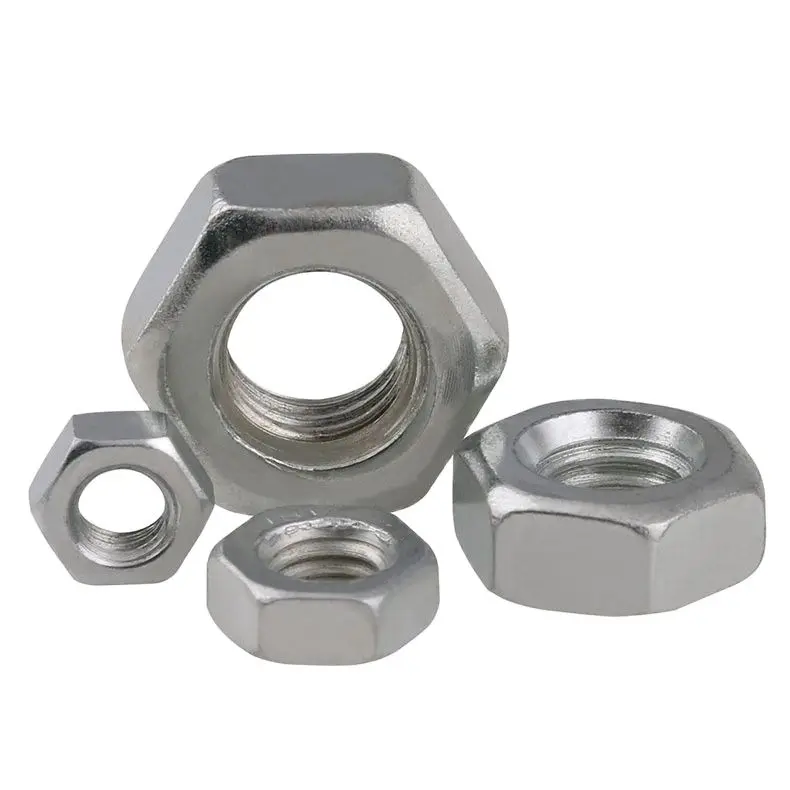 Углеродистая сталь цинковая антизубная гайка с белым покрытием левая зубная