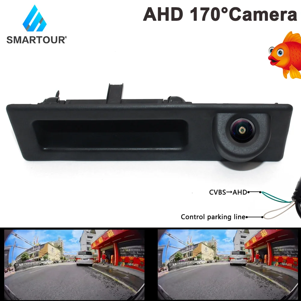 

170° AHD Car Rear View Reverse Backup Trunk Handle Camera For BMW 5 Series F10 F11/ 3 Series F30 F31 F32/X3 F25/X4 F26/X5 F15/X6