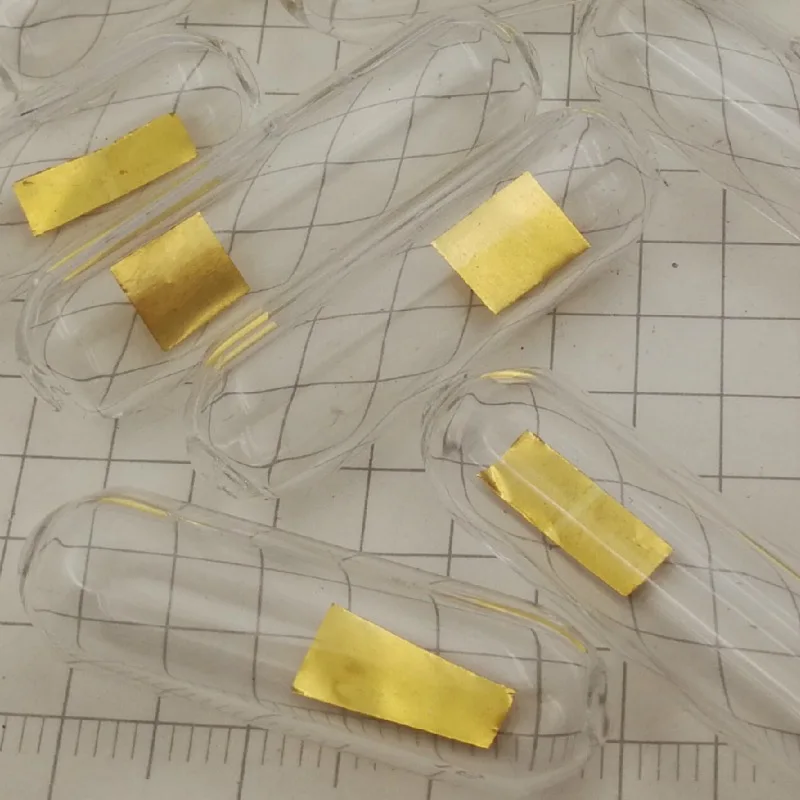 

1pc 15mg Gold Sheet 99.99% High Purity Glass Seal Au Piece