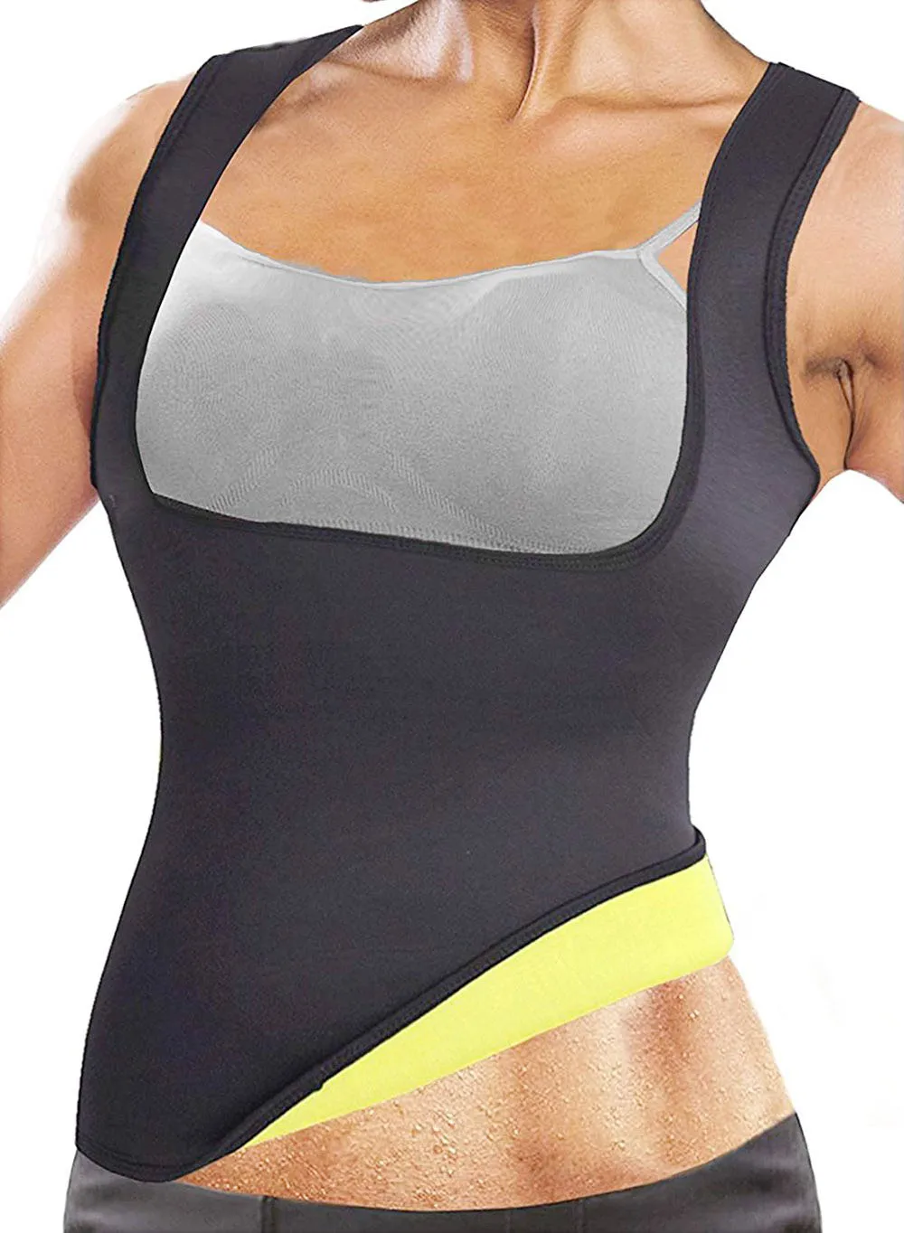 

Sauna Sweat Suit for Women Hot Sweat Sauna Body Shaper Women Slimming Vest Thermo Neoprene Waist Trainer Fat Burner Sweat Slim