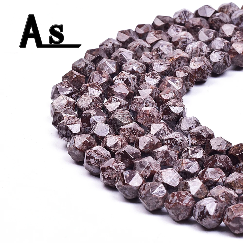 Asingeloo граненые кофейные бронзит натуральный камень гематит бусины для