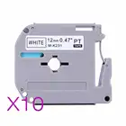 10 MK231 12 мм x 8 м, ленты для этикеток для Brother P Touch PT-85 PT-75 P touch h110 PT-BB4 Brother p, сенсорный принтер для этикеток