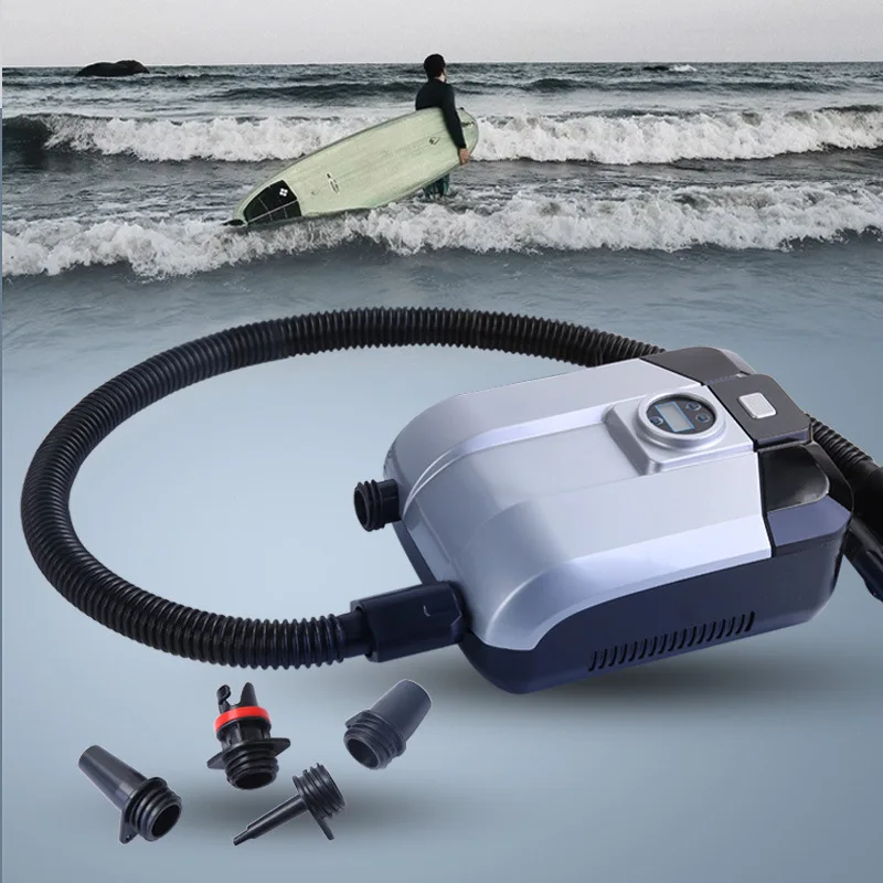 

Electric Air Pump 12V Quick Air Inflator Deflator with Digital Display For Paddle Board Boat Swimming Pool Water Sports Tool