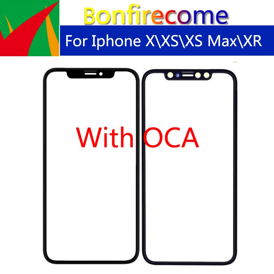 10 шт./партия для iphone X/ XS Max /XR панель сенсорного экрана Переднее внешнее ЖК стекло с
